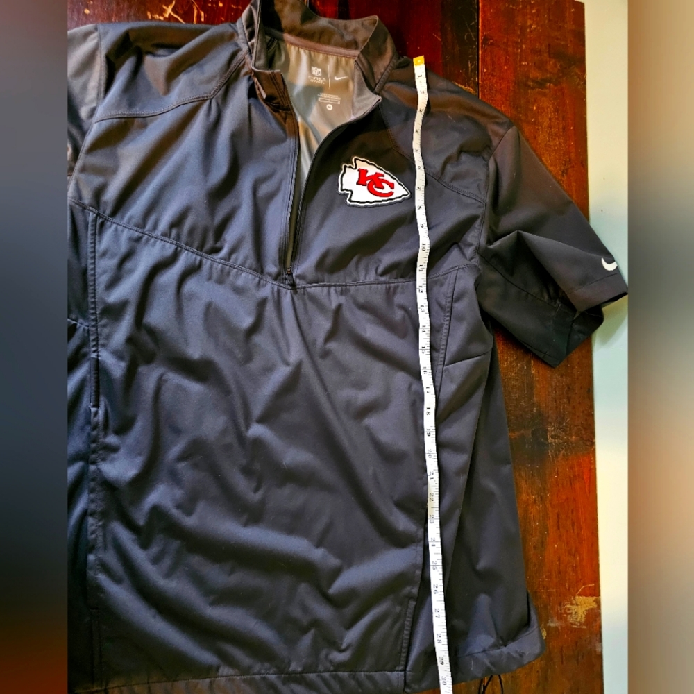 Nike Black Half-Zip Pullover with Red Logo